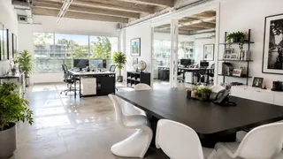 Office workspace after cleaning
